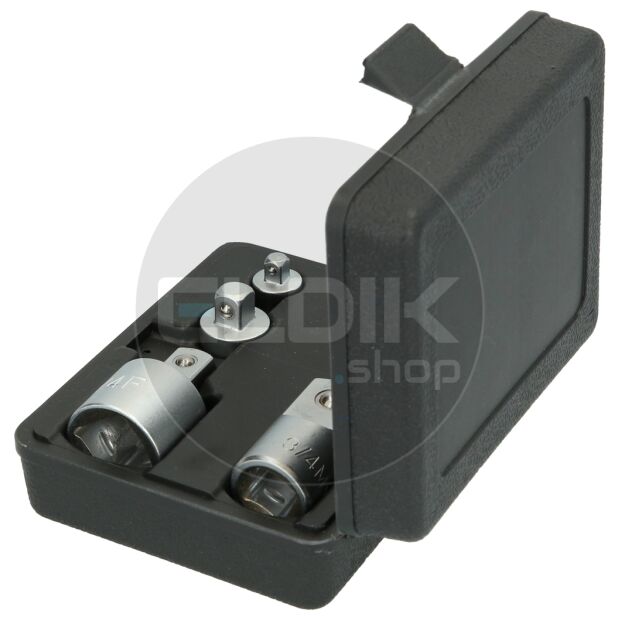 Brilliant Tools BT024006 Adapterset, 6 dlg, 1/4" + 3/8" + 1/2" + 3/4"