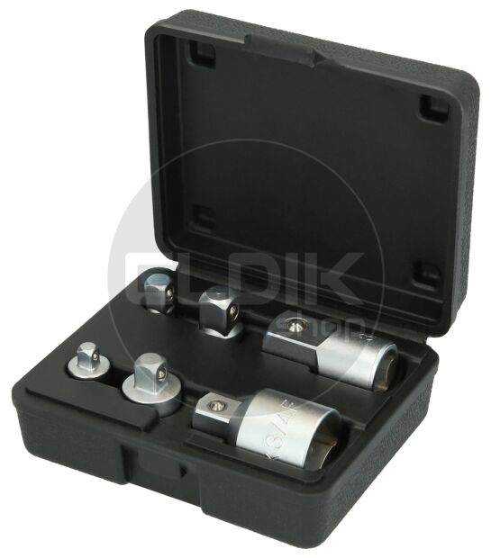 Brilliant Tools BT024006 Adapterset, 6 dlg, 1/4" + 3/8" + 1/2" + 3/4"