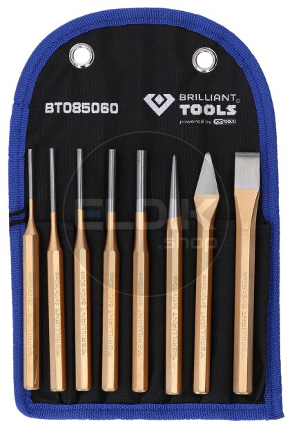 Brilliant Tools BT085060 Beitel- en drevelset, 8 dlg