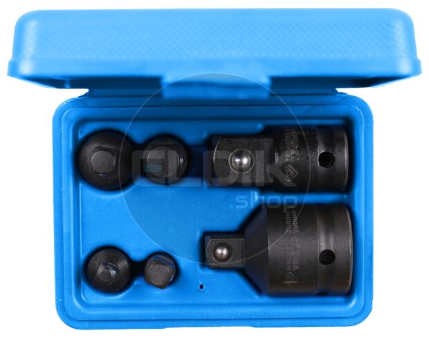 Brilliant Tools BT024605 Krachtadapterset, 6 dlg, 1/4" + 3/8" + 1/2" + 3/4"