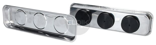 Brilliant Tools BT691155 Magnetische tray- / schaalset van RVS 65 x 226 mm, 2-dlg