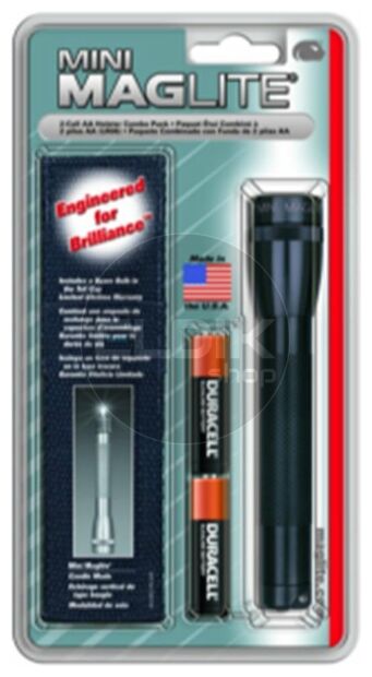 MagLite M2A01HL Mini aa zwart holster pack - 106-000-113