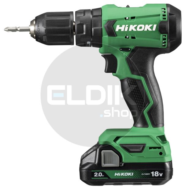 Hikoki DV18DAWCZ Accu klop-boor-schroefmachine 18 V / 2.0 Ah / 50 Nm - incl. accu's en lader - kunststof koffer