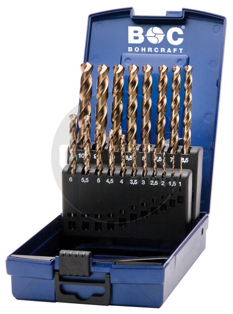 Bohrcraft 11401330019 Cobalt boorset 1,0 - 10,0 x 0,5 | 19-delig