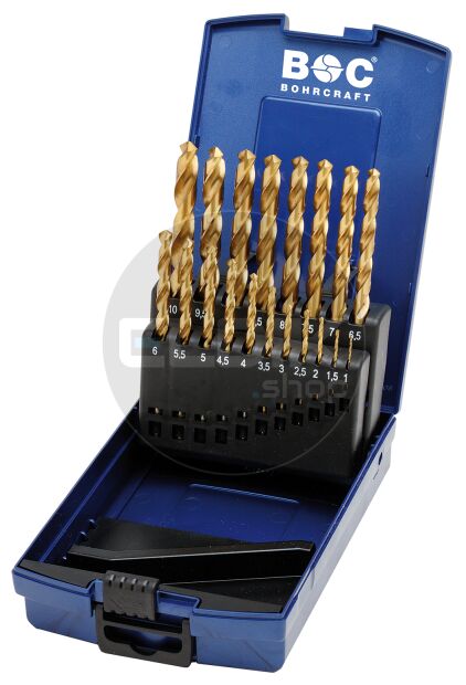 Bohrcraft KT10 Metaalboorset Tin 1,0 - 10,0 x 0,5 | 19-delig - 11301330019