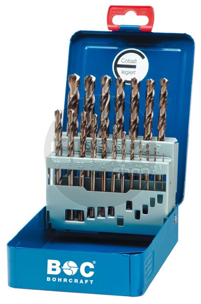 Bohrcraft ME10 Cobalt boorset 1,0 - 10,0 x 0,5 | 19-delig - 11401310019