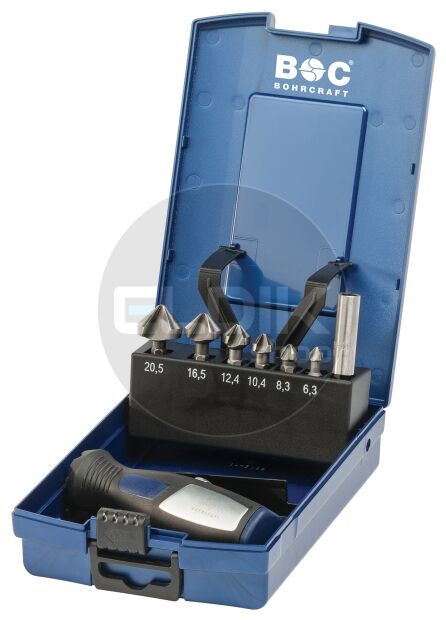 Bohrcraft 17051330006 Verzinkboorset 90° 6,3 - 20,5 | 8-delig