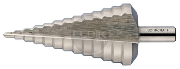 Bohrcraft 17600300011 Trappenboor HSS-G schacht 6mm Diameter 4-12 mm