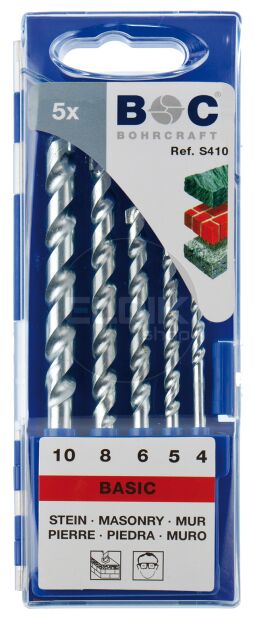 Bohrcraft 21001430005 Steenboorset 4,0 - 10,0 | 5-delig