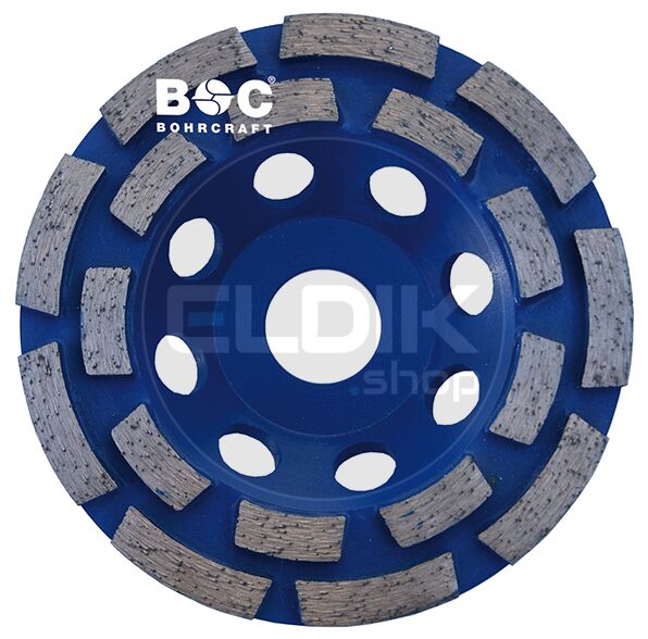 Bohrcraft 27500900125 Diamant komschijf | dubbele rij gaten voor stofafzuiging | 125 mm