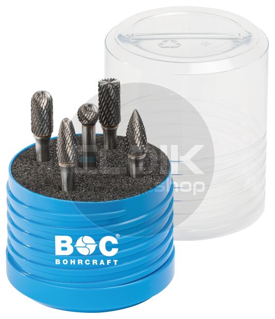 Bohrcraft 59001330006 Stiftfrezenset HM 10 mm 5 delig Z3-X R5