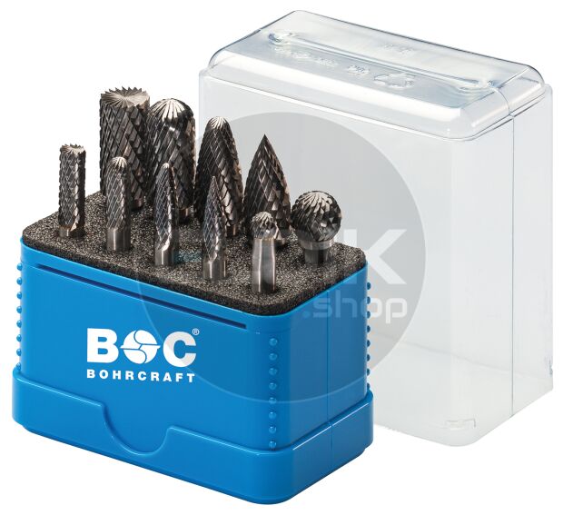 Bohrcraft 59001330011 Stiftfrezenset HM 6+10 mm 10 delig Z3-X R10