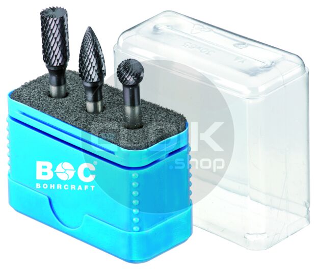 Bohrcraft 59011330003 Stiftfrezenset HM TiALN 10 mm 3 delig Z3-X R3