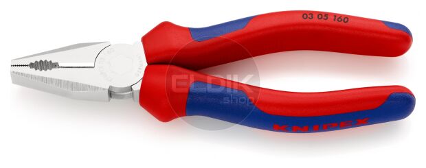 Knipex 03 05 160 Kombi-tang verchroomd/comfort 160 mm