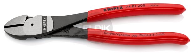 Knipex 74 01 200 Kracht-Zijsnijtang gep./kunststof 200 mm