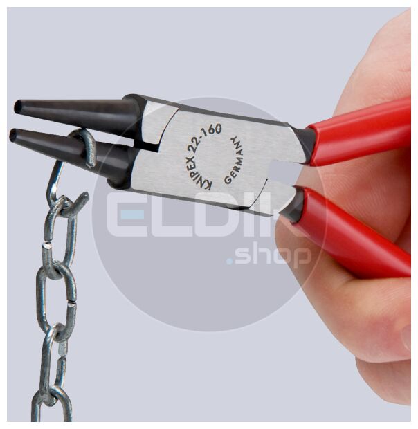 Knipex 22 01 160 Rondbuigtang gepol./kunststof 160 mm