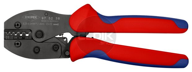 Knipex 97 52 38 Krimptang voor adereindhulzen | 0,25 — 6,0 mm²