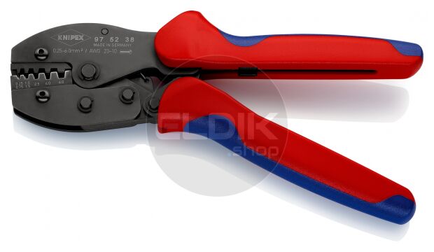 Knipex 97 52 38 Krimptang voor adereindhulzen | 0,25 — 6,0 mm²