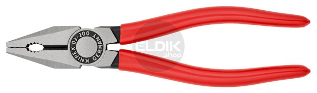 Knipex 03 01 200 Kombi-tang gepolijst/kunststof 200 mm