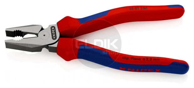 Knipex 02 02 200 Kracht-Kombitang gepol./comfort 200 mm