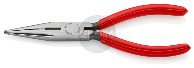 Knipex 25 01 160 Radiotang recht + zijsnijder 160 mm