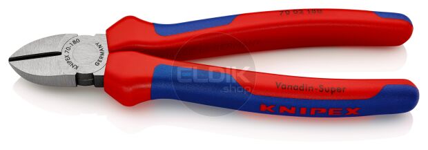 Knipex 70 02 180 Zijsnijtang gepolijst/comfort 180 mm