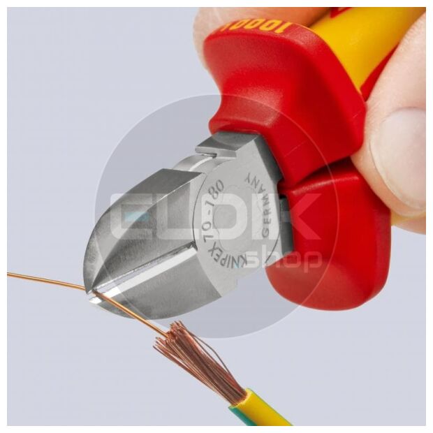 Knipex 70 06 180 Zijsnijtang verchr./comfort 180 mm VDE