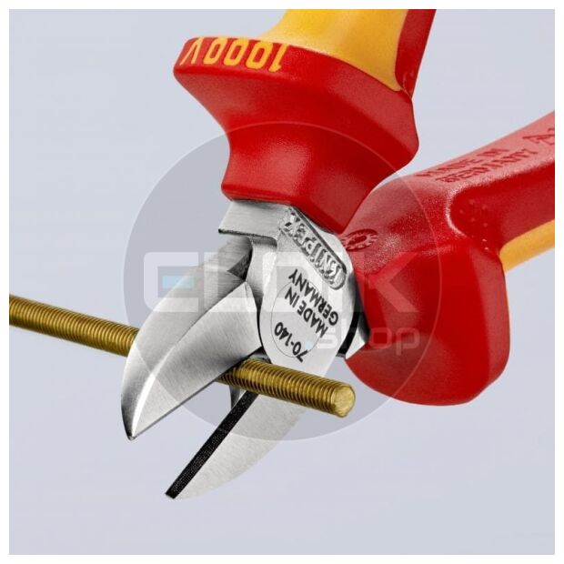 Knipex 70 06 140 Zijsnijtang verchr./comfort 140 mm VDE