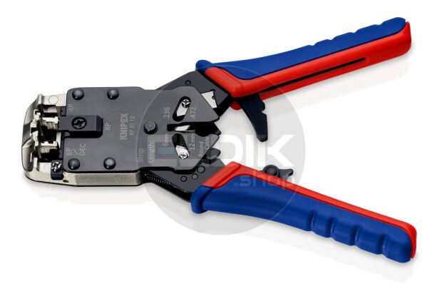 Knipex 97 51 12 UTP krimptang voor RJ10/11/12/45