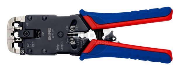 Knipex 97 51 12 UTP krimptang voor RJ10/11/12/45