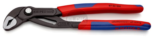 Knipex 87 02 250 Waterpomptang Cobra gepolijst 250 mm