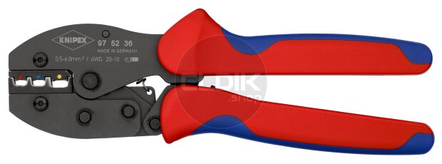 Knipex 97 52 36 Krimptang voor geïsoleerde kabelschoenen