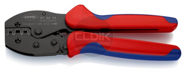 Knipex 97 52 35 Krimptang voor niet geisoleerde open connectors