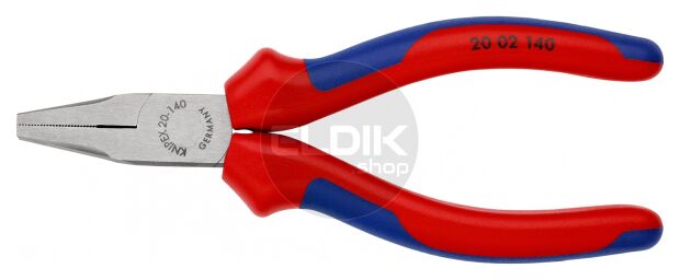 Knipex 20 02 140 Platbuigtang gepol./comfort 140 mm
