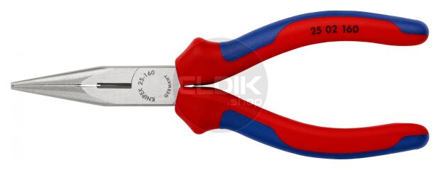 Knipex 25 02 160 Radiotang recht + zijsnijder 160 mm