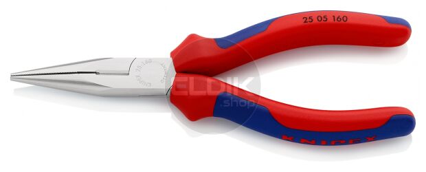 Knipex 25 05 160 Radiotang recht + zijsnijder 160 mm