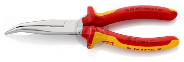 Knipex 26 26 200 Telefoontang 45gr. + zijsn. 200 mm VDE