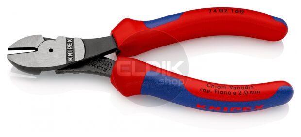 Knipex 74 02 160 Kracht-Zijsnijtang gep./comfort 160 mm