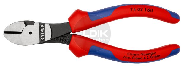 Knipex 74 02 160 Kracht-Zijsnijtang gep./comfort 160 mm