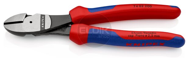 Knipex 74 02 200 Kracht-Zijsnijtang gep./comfort 200 mm