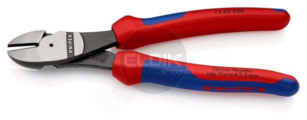 Knipex 74 02 200 Kracht-Zijsnijtang gep./comfort 200 mm