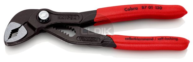 Knipex 87 01 150 Waterpomptang Cobra gepolijst 150 mm