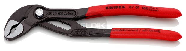 Knipex 87 01 180 Waterpomptang Cobra gepolijst 180 mm