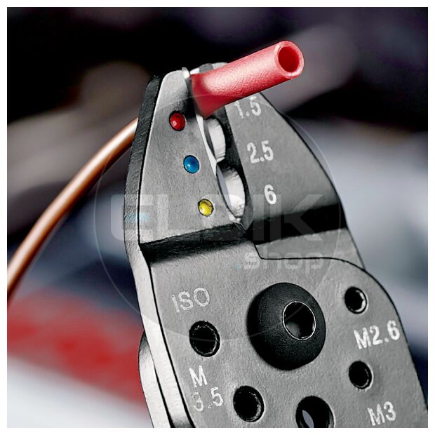 Knipex 97 22 240 Multifunctionele Krimptang voor Kabelschoenen 0,5–6,0 mm²