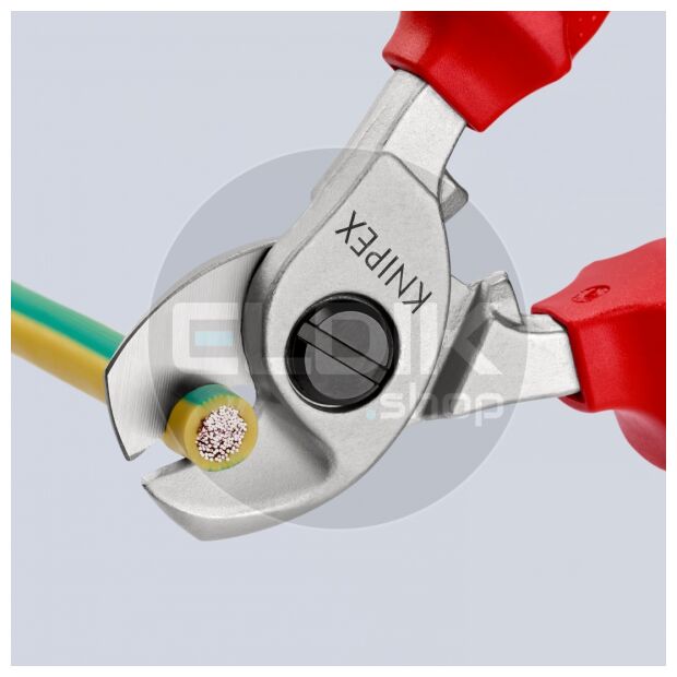 Knipex 95 26 165 Kabelschaar 165 mm met openingsveer VDE