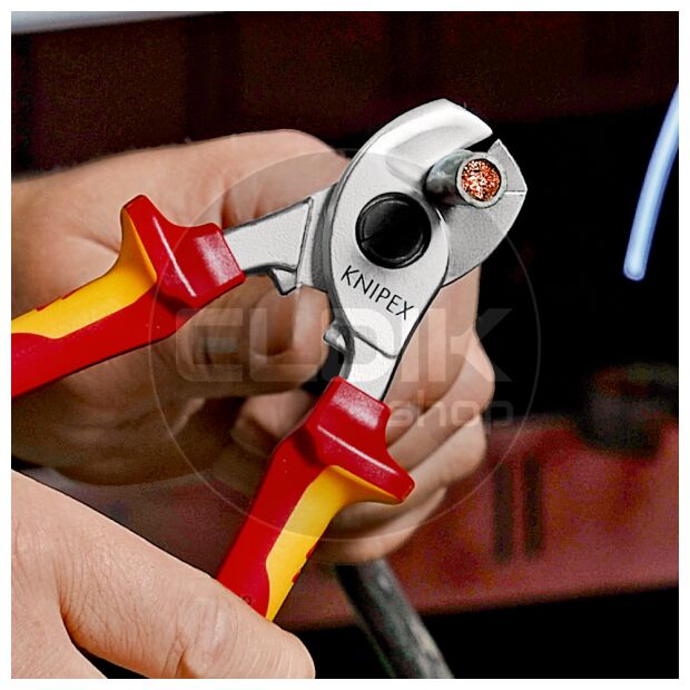 Knipex 95 26 165 Kabelschaar 165 mm met openingsveer VDE