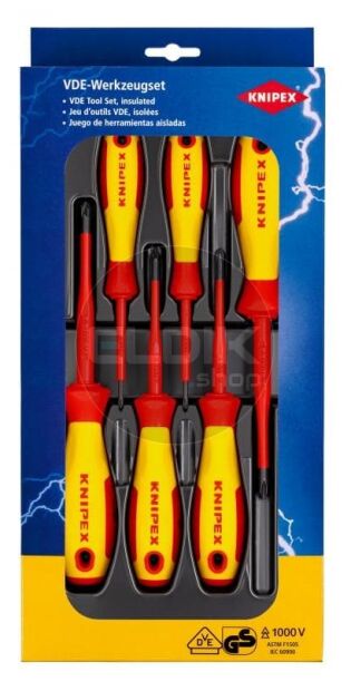 Knipex 00 20 12 V03 VDE Schroevendraaierset Philips en Pozidrive | 6-delig