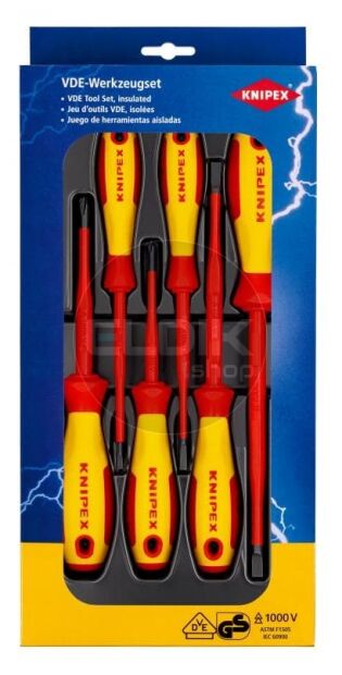 Knipex 00 20 12 V02 VDE Schroevendraaierset Sleuf en Philips | 6-delig