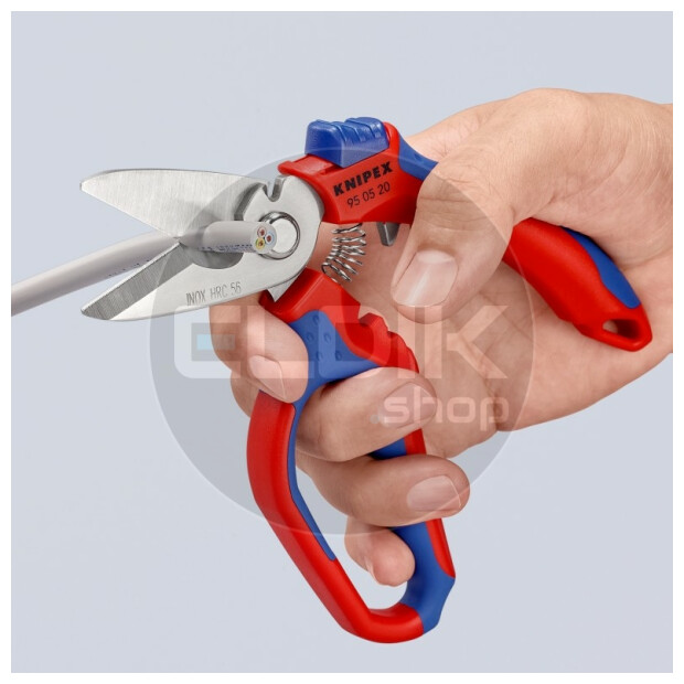 Knipex 95 05 20 SB Elektricienschaar met krimpfunctie