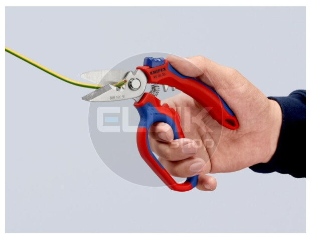 Knipex 95 05 20 SB Elektricienschaar met krimpfunctie